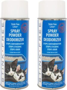 Stink Free Cat Litter Box Deodorizer Powder Spray & Odor Eliminator-image