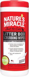 Nature's Miracle Just for Litter Box Scrubbing Wipes-image